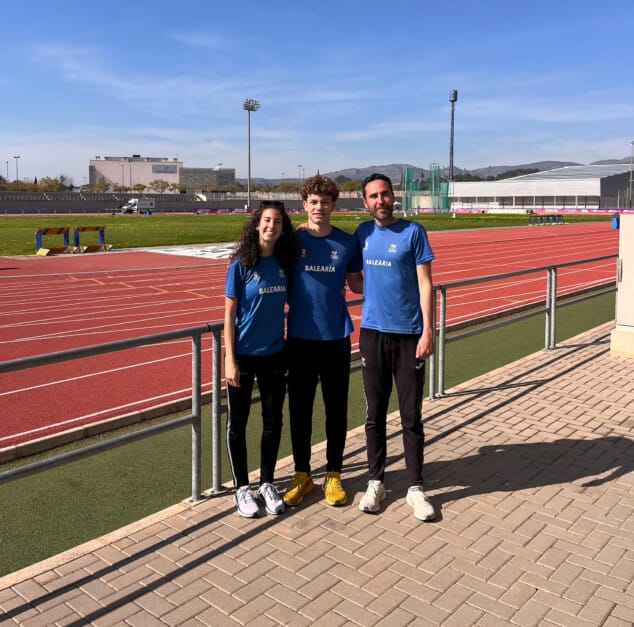 Afbeelding: De atletiekclub Baleària Diànium tijdens het Spaans Winterkampioenschap Verwerpen.
