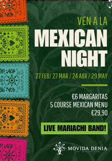 Mexican Night con menú especial y mariachis en vivo