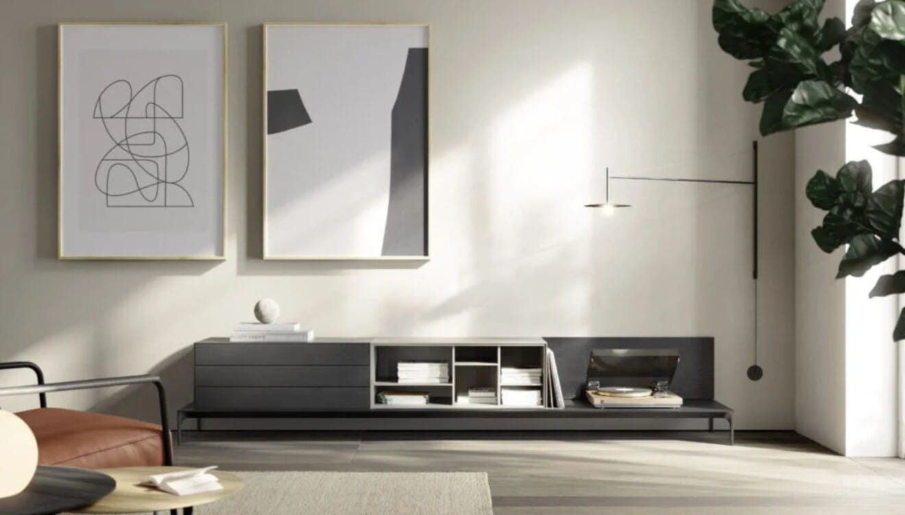 Mueble de salón con estilo actual y práctico