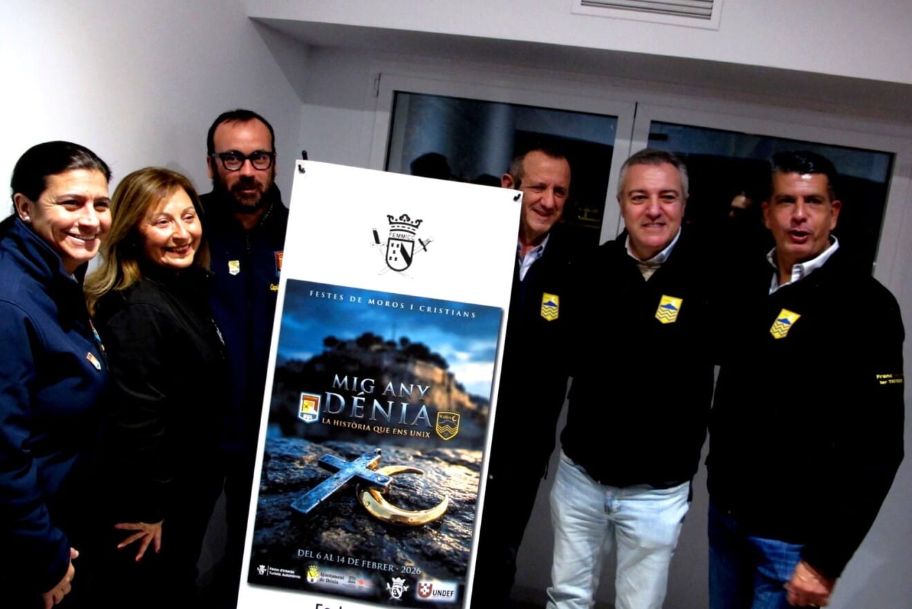 Presentació del programa i el cartell del Mig Any de Moros i Cristians 2026 de Dénia (3)