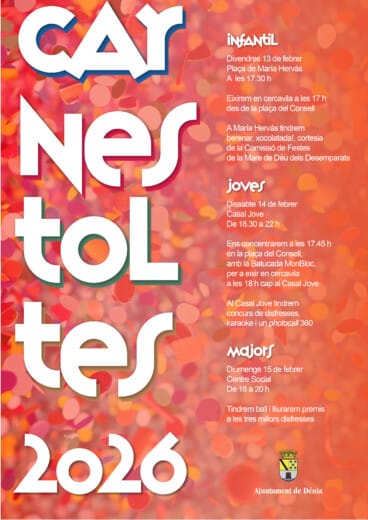 Carnestoltes Dénia 2026-programma