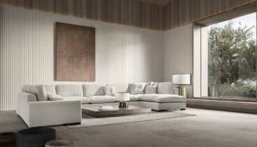 Sofá confortable con diseño actual