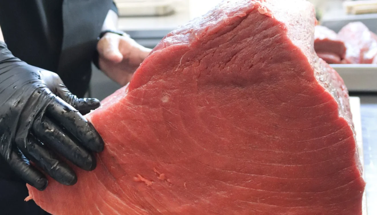 Sushi preparado al momento frente a ti con pescado fresco de lonja