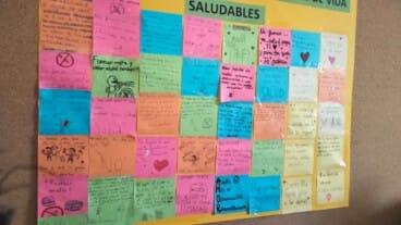 Panel de acciones trabajadas en el programa Joves Competents de Dénia