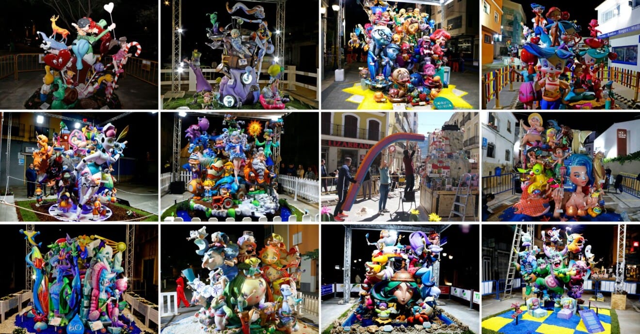 Así son las 11 fallas infantiles de Dénia de 2026