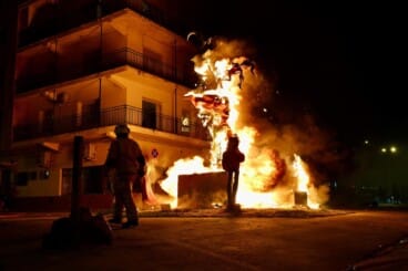 Cremà de la falla Campaments, una de las protagonistas del ejercicio