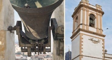 El rescate de los gigantes de bronce: Dénia baja a tierra su historia 11 la campana que puso en jaque las fallas de denia