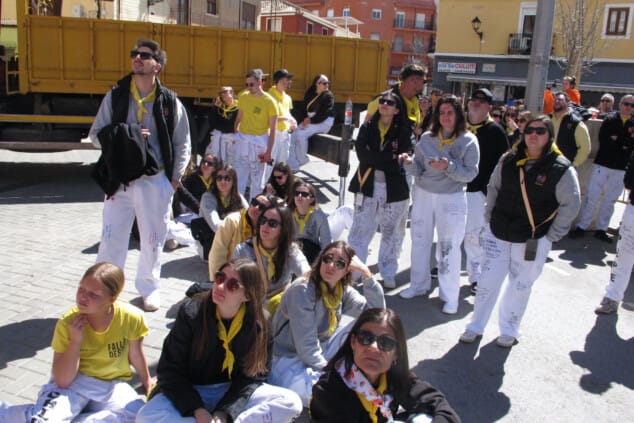 planta de las fallas de denia 2026 durante el domingo 1