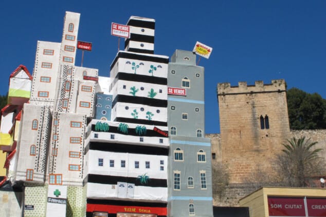 planta de las fallas de denia 2026 durante el domingo 11