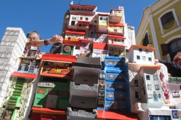 Plantà de las Fallas de Dénia 2026 durante el domingo 14