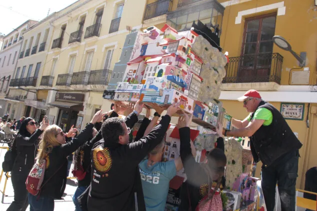 planta de las fallas de denia 2026 durante el domingo 17