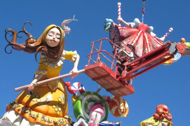 planta de las fallas de denia 2026 durante el domingo 2