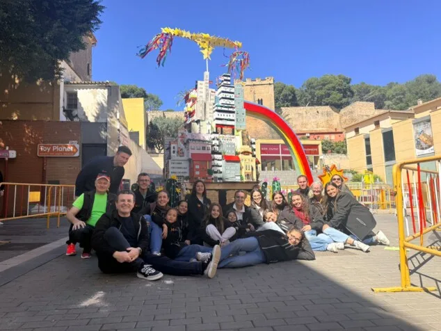 planta de las fallas de denia 2026 durante el domingo 22