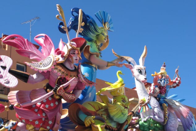 planta de las fallas de denia 2026 durante el domingo 30