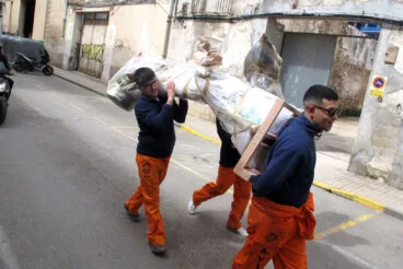 Plantà de las Fallas de Dénia 2026 durante el sábado 10