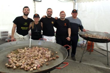 Plantà de las Fallas de Dénia 2026 durante el sábado 2