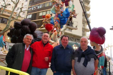 Plantà de las Fallas de Dénia 2026 durante el sábado 25