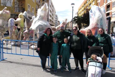 Plantà de las Fallas de Dénia 2026 durante el sábado 3