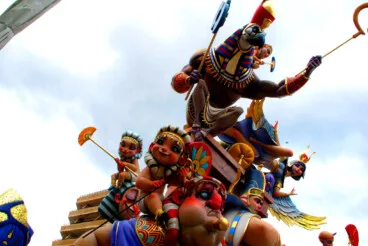 Plantà de las Fallas de Dénia 2026 durante el sábado 37