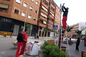 Plantà de las Fallas de Dénia 2026 durante el sábado 4