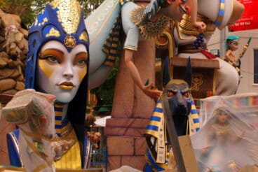 Plantà de las Fallas de Dénia 2026 durante el sábado 40