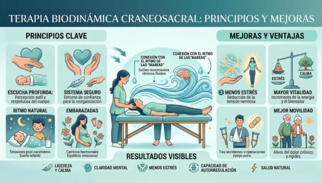 Imagen: Principios y mejoras de terapia biodinámica craneosacral