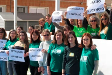 protesta educativa en el ceip pou de la muntanya de denia archivo