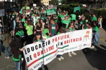 protesta por la educacion publica en denia