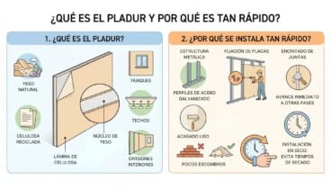 Qué es el pladur y sus tiempos de instalación