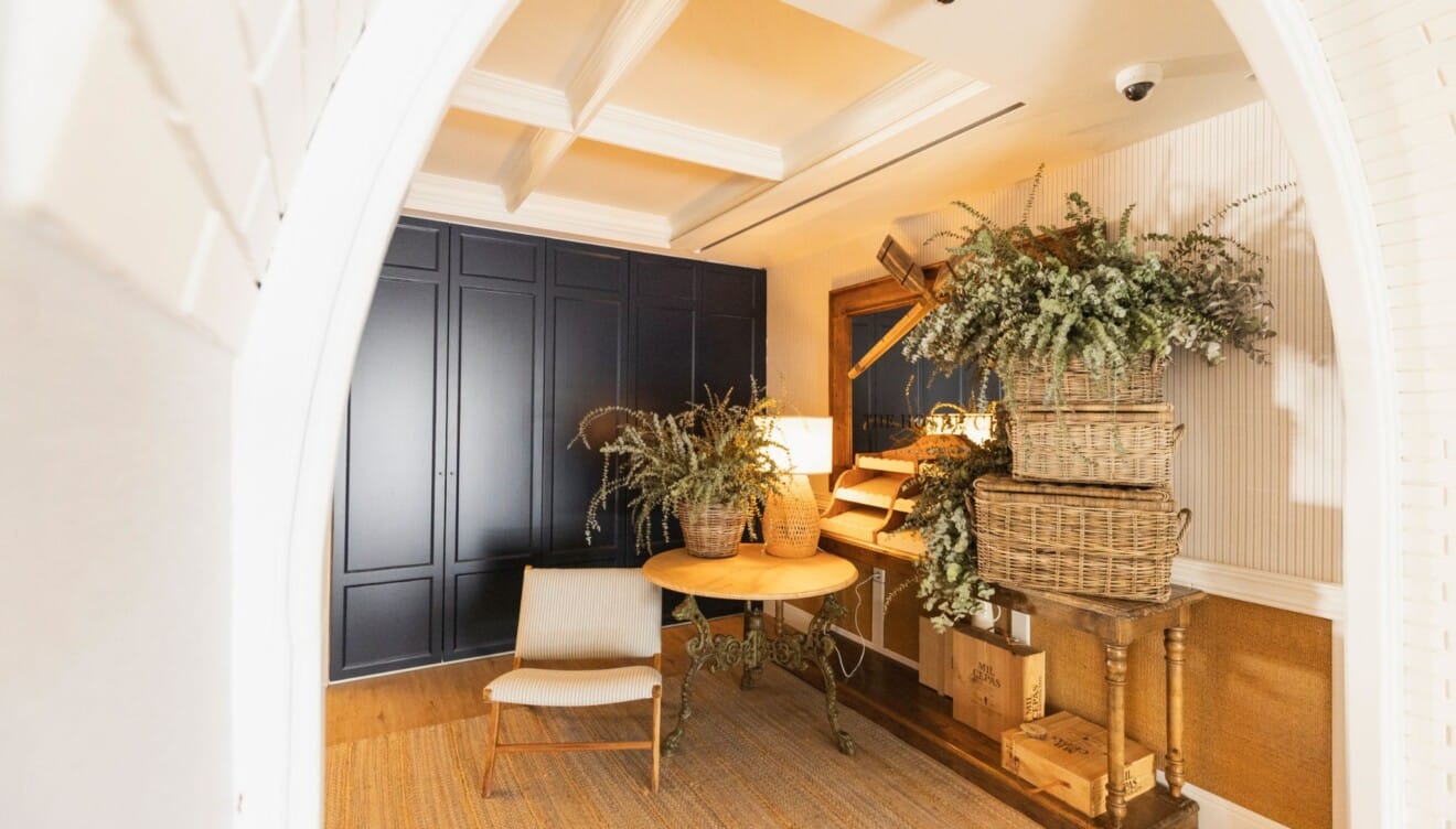 Zona común interior del Hotel Los Ángeles Dénia