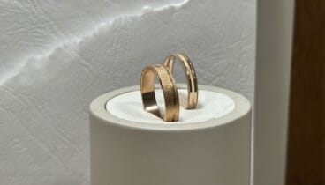 Alianzas de boda Ele Ka diseñadas totalmente a medida en nuestro taller