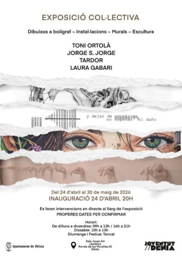 Cartel de la exposición colectiva en la Sala Joves Art de Dénia