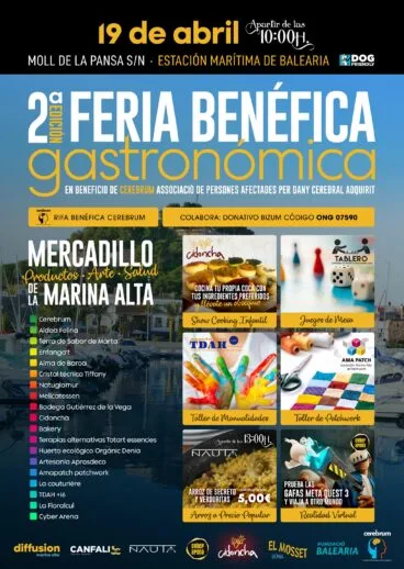 Cartel 2ª Feria Benéfica Gastronómica Cerebrum