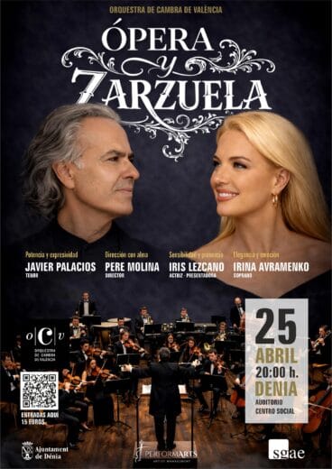 Cartel de la Gala de Ópera y Zarzuela en Dénia