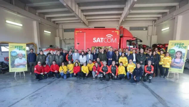 Bild: Einsatz forstwirtschaftlicher Ressourcen im Rahmen der Brandschutzkampagne in der Region Valencia