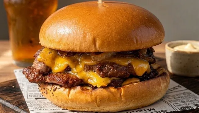 disfruta de las hamburguesas exquisitas en restaurante la musa