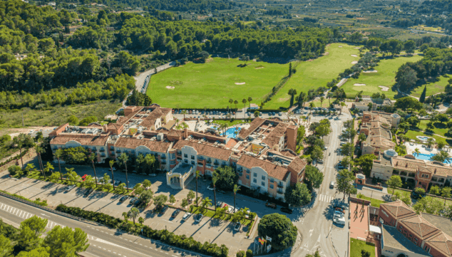 espectaculares vistas del hotel marriott la sella en denia