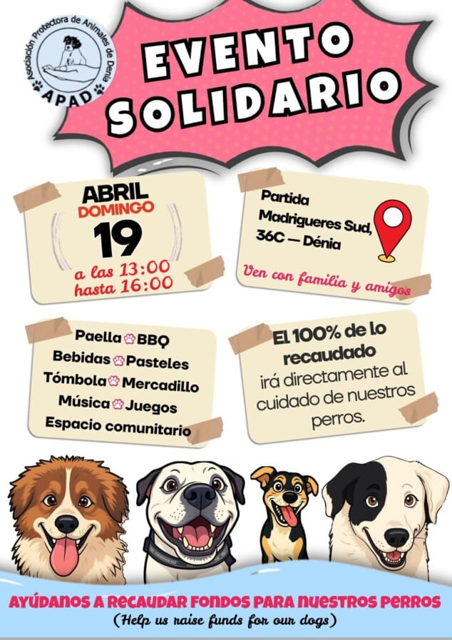 Imagen: Evento solidario de APAD el próximo 19 de abril