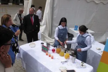 Estand de hostelería en la Fira de l’Estudiantat de Dénia