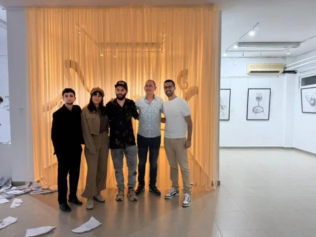 inauguracion de la exposicion colectiva de toni ortola laura gabari jorge s jorge y tardor 1