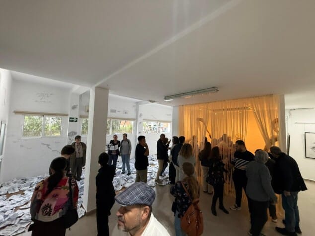 inauguracion de la exposicion colectiva de toni ortola laura gabari jorge s jorge y tardor 14