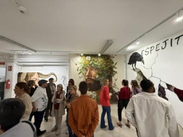 Inauguración de la exposición colectiva de Toni Ortolà, Laura Gabari, Jorge S. Jorge y Tardor 15