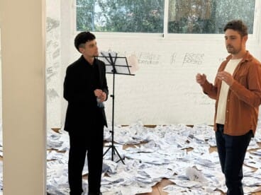 Inauguración de la exposición colectiva de Toni Ortolà, Laura Gabari, Jorge S. Jorge y Tardor 16