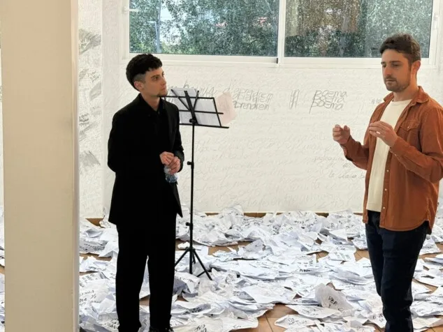 inauguracion de la exposicion colectiva de toni ortola laura gabari jorge s jorge y tardor 16