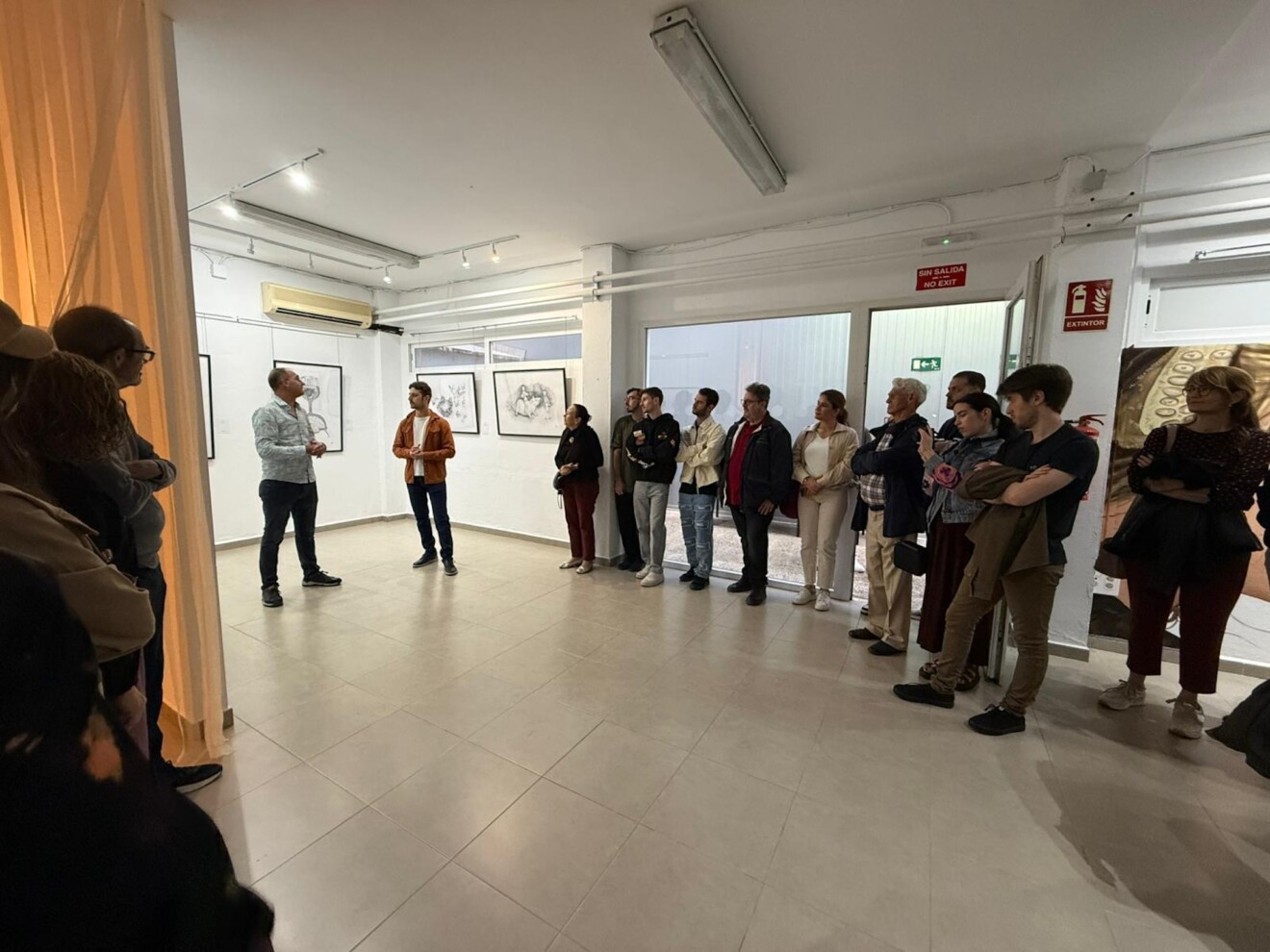 Inauguración de la exposición colectiva de Toni Ortolà, Laura Gabari, Jorge S. Jorge y Tardor 18