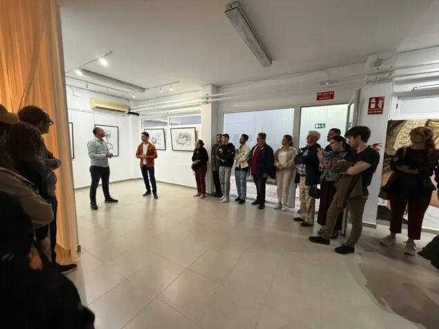 inauguracion de la exposicion colectiva de toni ortola laura gabari jorge s jorge y tardor 18