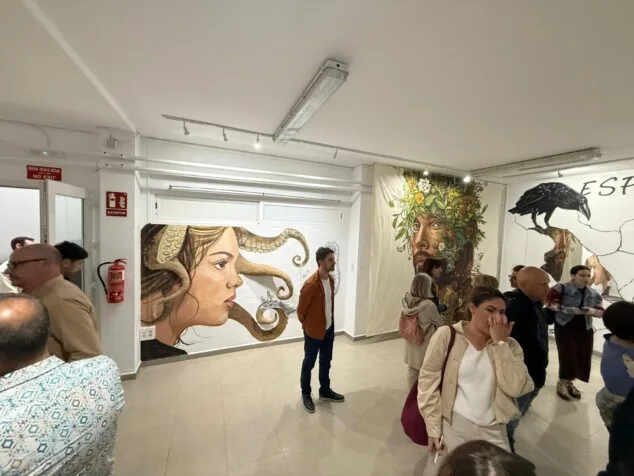 inauguracion de la exposicion colectiva de toni ortola laura gabari jorge s jorge y tardor 21