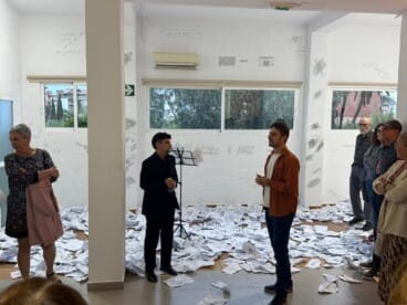 Inauguración de la exposición colectiva de Toni Ortolà, Laura Gabari, Jorge S. Jorge y Tardor 9