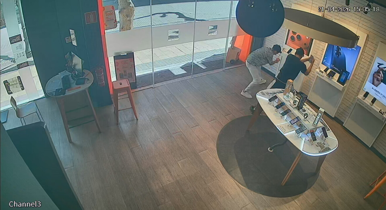 momento del robo en la tienda de marques de campo