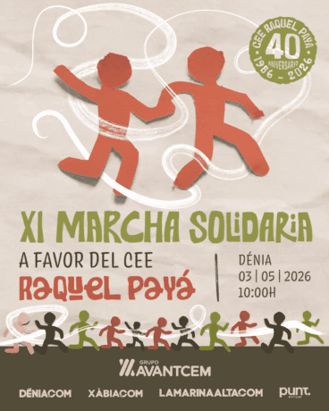 Participa en la 11ª Marcha Solidaria CEE Raquel Payà el 3 de mayo